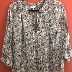Joie Addie B Silk Blouse M